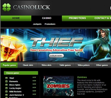CasinoLuck NetEnt Casino
