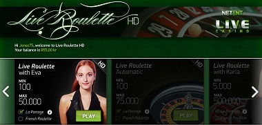 Live NetEnt Casino