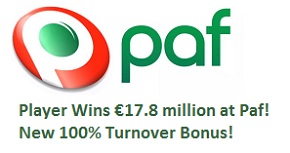 Paf Casino Mega Fortune Winner NetEnt