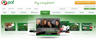 Paf Live Casino