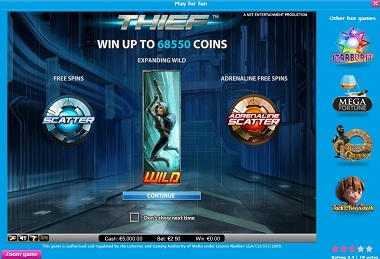 Thief NetEnt Slot Casino