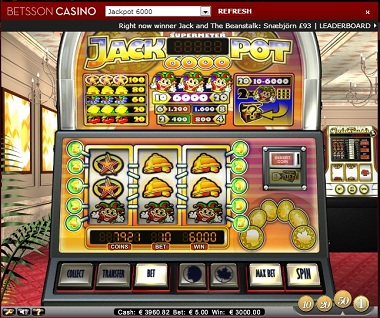 Jackpot 6000 NetEnt Slot