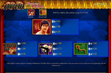 Bruce Lee Game Slot Williams WMS