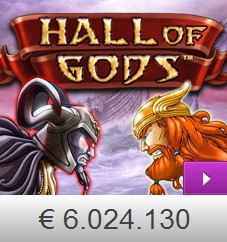 Hall of Gods NetEnt Jackpot