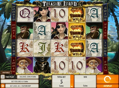 Safe and Cool Casinos Treasure Island Game Slot Quickspin