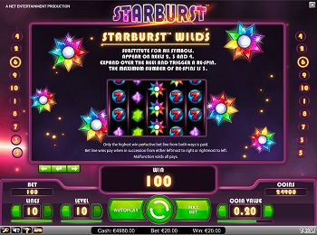Starburst NetEnt Game