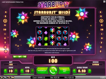 Starburst NetEnt Game
