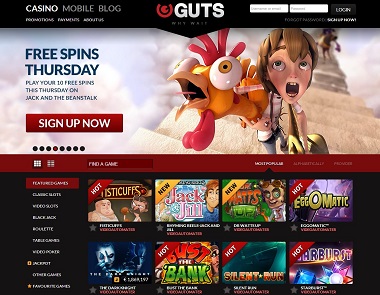 Guts Casino NetEnt