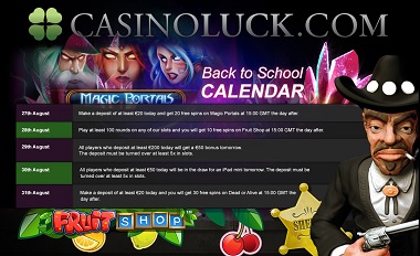 Back to School CasinoLuck