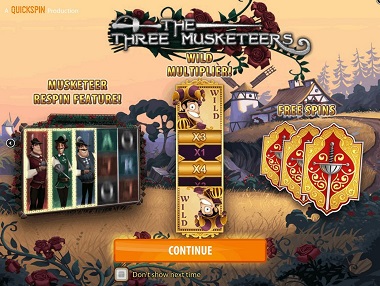 Three Musketeers Slot Quickspin