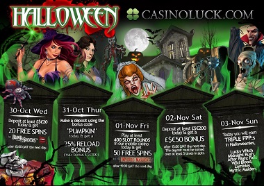 CasinoLuck Halloween Promotions