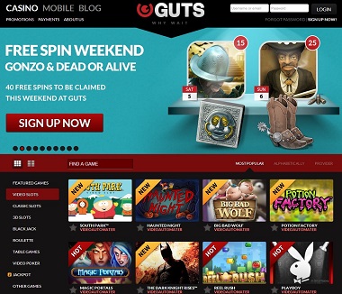 Guts - Free Spins Weekend
