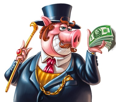 Piggy Riches Gentleman