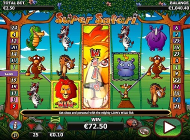 Super Safari Slot Screenshot