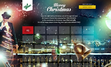 Mr Green Christmas Calendar 2013