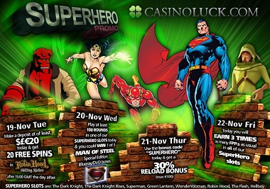 Superhero Promo CasinoLuck