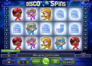 Disco Spins NetEnt Screenshot