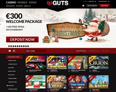 Guts Casino Christmas Widget