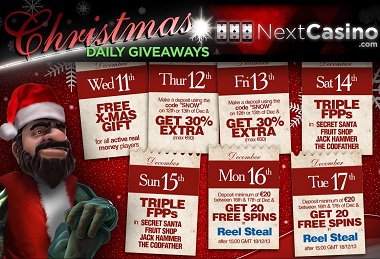 NextCasino Christmas Calendar New