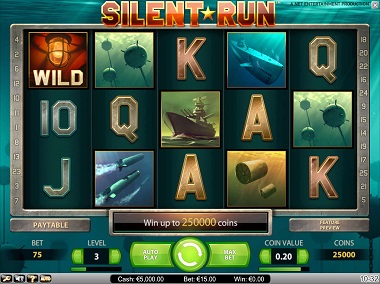 Silent Run NetEnt Screenshot