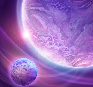 Big Bang Purple Planet Symbol