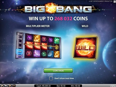 Big Bang Slot Opening