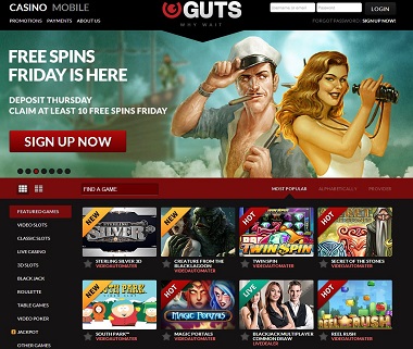 Guts Casino Free Spins Promo