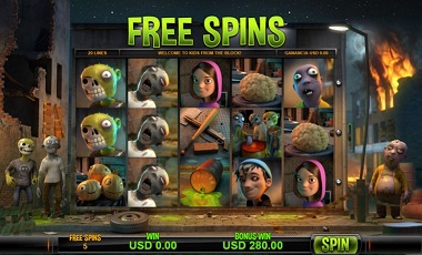 Kids VS Zombies Free Spins