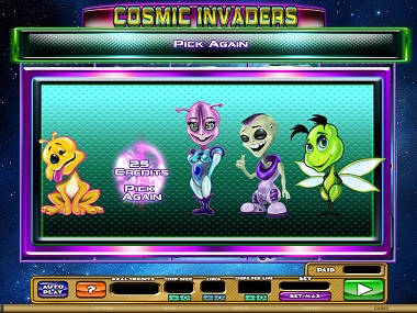 Cosmic Invaders Bonus Game