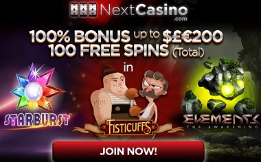 NextCasino Free Spins Bonus