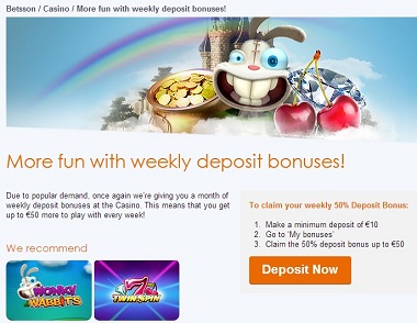 Betsson Weekly Promo