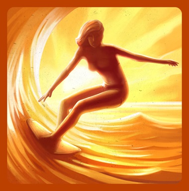 Wild Water Surfer Symbol