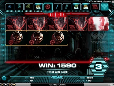 Aliens Slot Game Screenshot