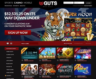 Guts Casino Tiger Moon