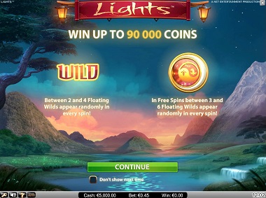 NetEnt Lights Slot Opening