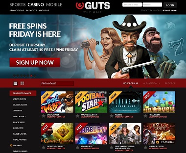 Guts Free Spins Friday