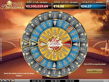 Mega Fortune Dreams Jackpot Wheel