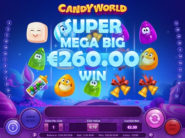 Candy World Slot Big Win