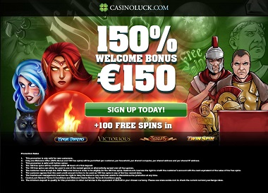 CasinoLuck 150 bonus