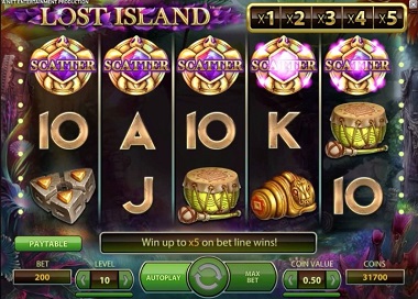 Lost Island Slot Scatters