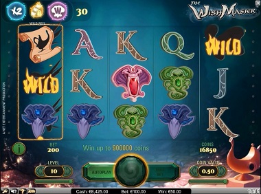 The Wish Master NetEnt Game Slot