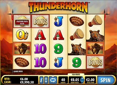 Thunderhorn Online game Bally