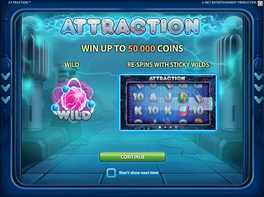 Attraction Slot Opening Screen