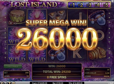 Big Win Lost Island NetEnt