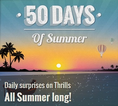 Thrills Summer Calendar 50 Days