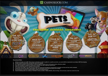 Pets Promo CasinoLuck