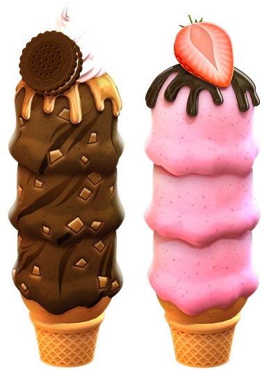 Sunny Scoops Ice Cream Symbols