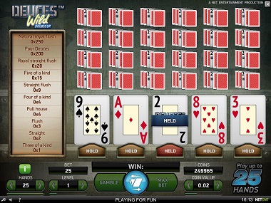 Video Poker NetEnt