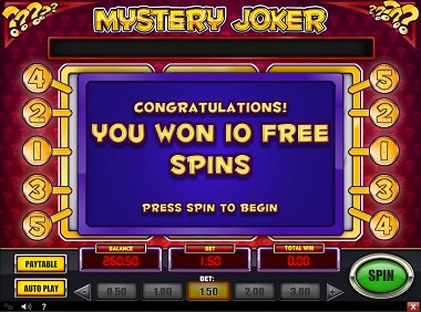 Mystery Joker Slot Free Spins