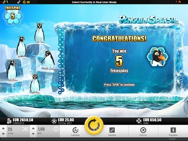 Penguin Splash Free Spins